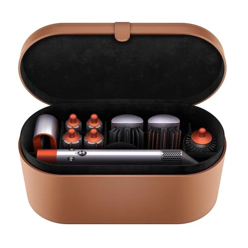 Стайлер для волос Dyson Airwrap HS01 8-ю насадками, дорожным чехлом с кейсом (медный)